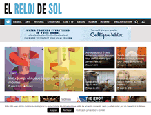 Tablet Screenshot of elrelojdesol.com